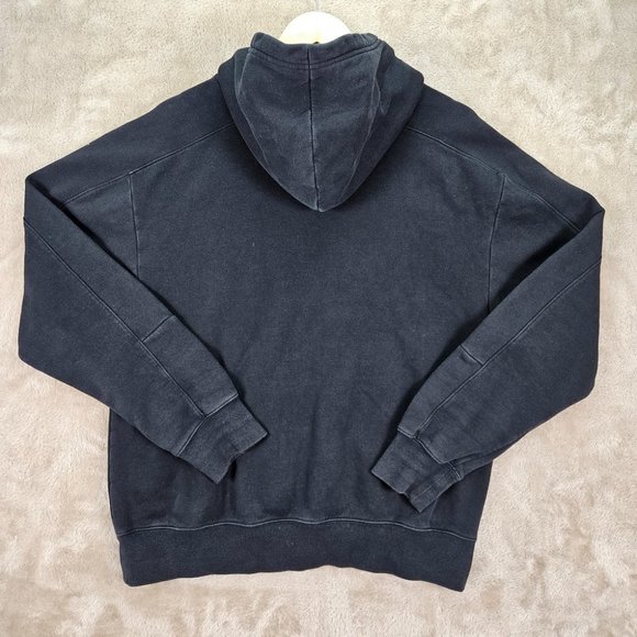 Nike Air Jordan Hoodie with Kangaroo Pocket Men's Size M Black Pullover Jumpman - Picture 2 of 10